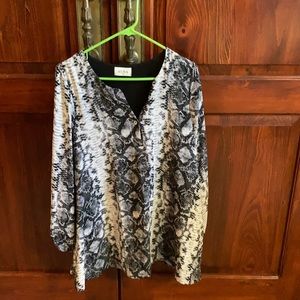 Snake print tunic